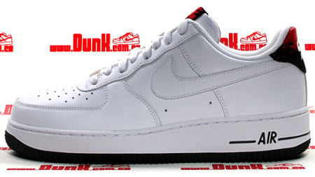 Nike Air Force 1 Low '07 - White / Hot Red - Black