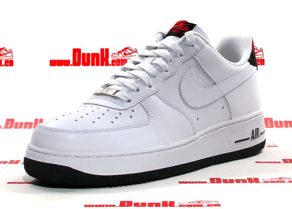 Nike Air Force 1 Low '07 - White / Hot Red - Black