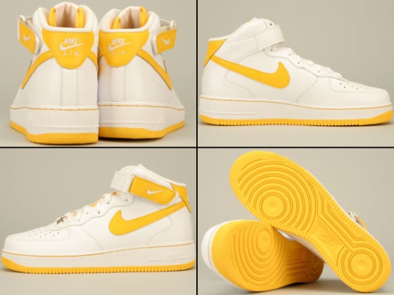 Nike Air Force 1 Mid '07 - White / Varsity Maize | SneakerFiles