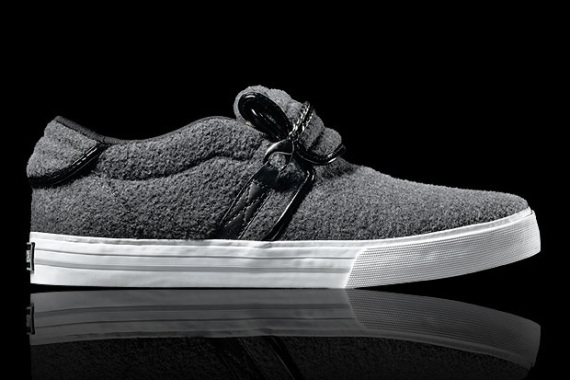 Supra Cuban Grey Wool & Purple Colorway