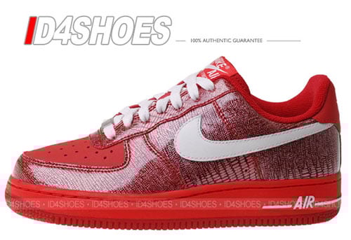 Nike Air Force 1 Womens Low Beet / Swan - Challenge Red