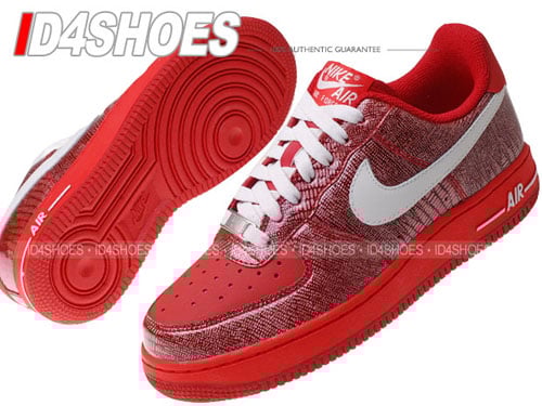 Nike Air Force 1 Womens Low Beet / Swan - Challenge Red