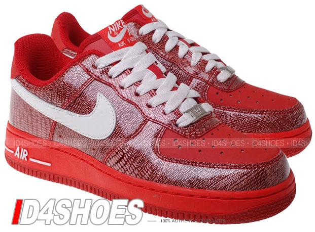 Nike Air Force 1 Womens Low Beet / Swan - Challenge Red