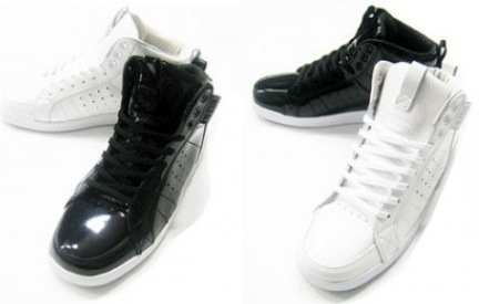 Clae Black, White Patent Leather Russells Now Available
