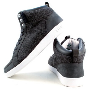 Clae’s Charcoal and Navy Wool Russells