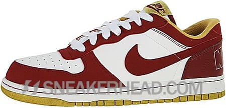 Nike Big Nike Low 1 LE - White / Team Red - Metallic Gold