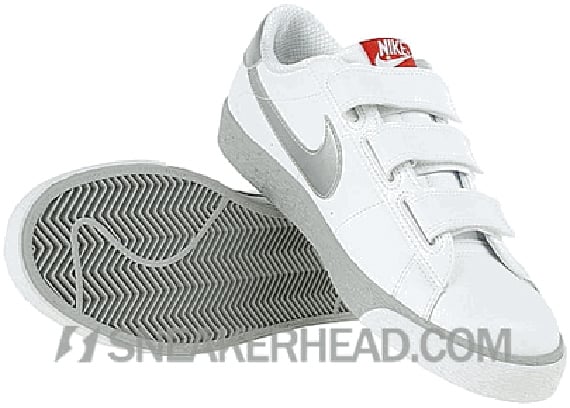 Nike Blazer Low AC - White / Metallic Silver - Spirit Red
