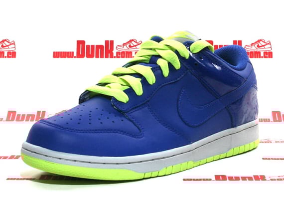 Nike Dunk Low CL - Hyper Blue / Volt - Metallic Platinum