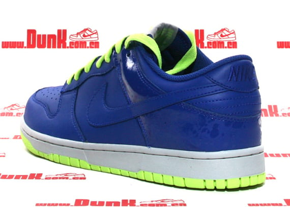 Nike Dunk Low CL - Hyper Blue / Volt - Metallic Platinum
