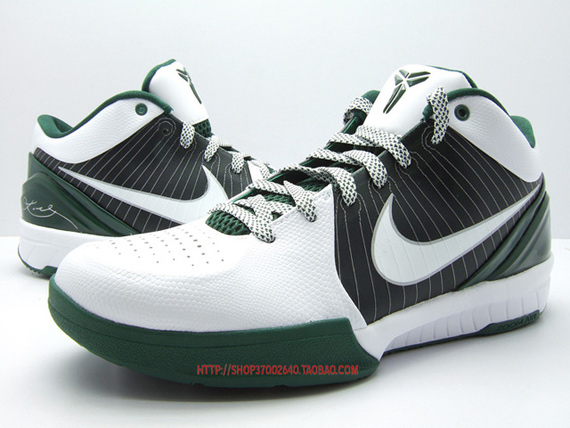 Nike Zoom Kobe IV - White / Green- SneakerFiles