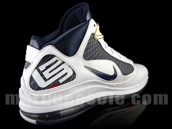 Nike Air Max LeBron VII (7) - White / Navy - Red