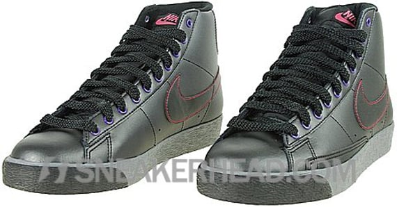 Nike Blazer High Women's - Black / Clear Grey - Varsity Purple