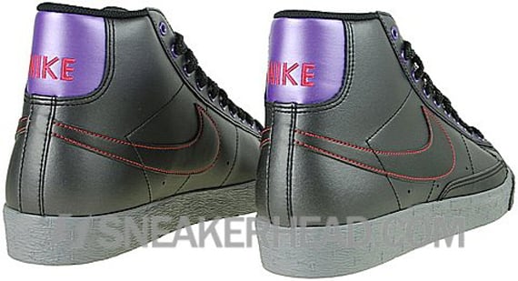 Nike Blazer High Women's - Black / Clear Grey - Varsity Purple