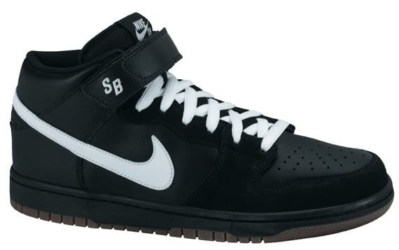 Nike SB Dunk Mid Pro - Black / White