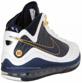 Nike Zoom Lebron VII White/Navy-Red Release Information
