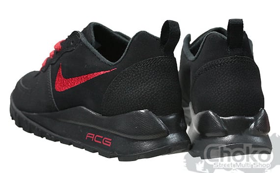 Nike Takos Low GS - Black / Varsity Red - Dark Grey