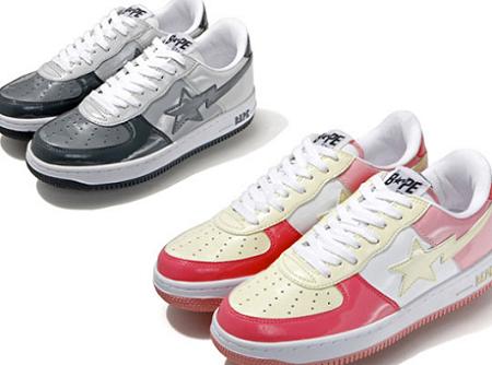 A Bathing Ape Patent Leather Bapesta Holiday 2009