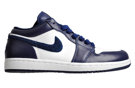 Air Jordan I (1) Phat Low - White / Midnight Navy