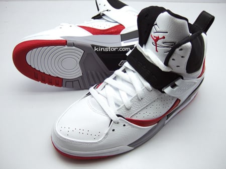 jordan flight red black and white