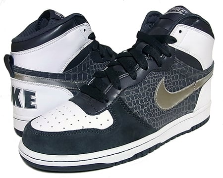 Nike Big Nike High – Dark Grey / Metallic Silver – White