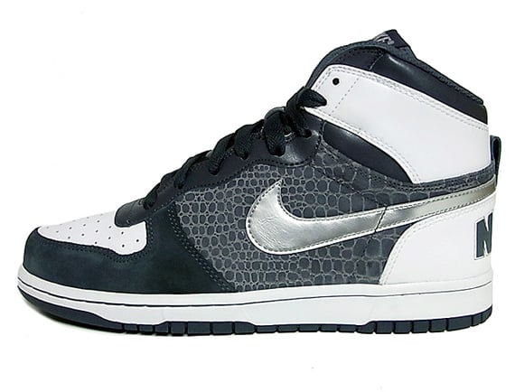 Nike Big Nike High - Dark Grey / Metallic Silver - White