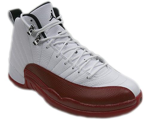 jordan xii white red