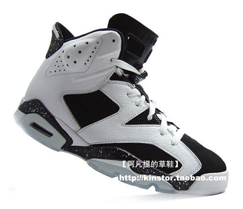 Air Jordan VI Retro White/Black Detailed Pictures