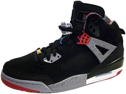 jordan spizike black varsity red