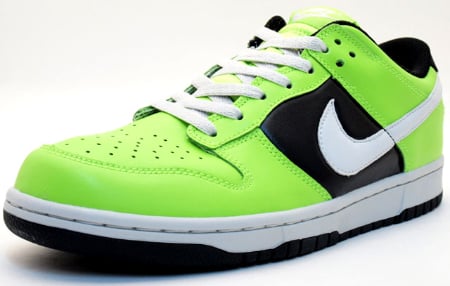 Nike Women's Dunk Low - Electric Green / Black - White
