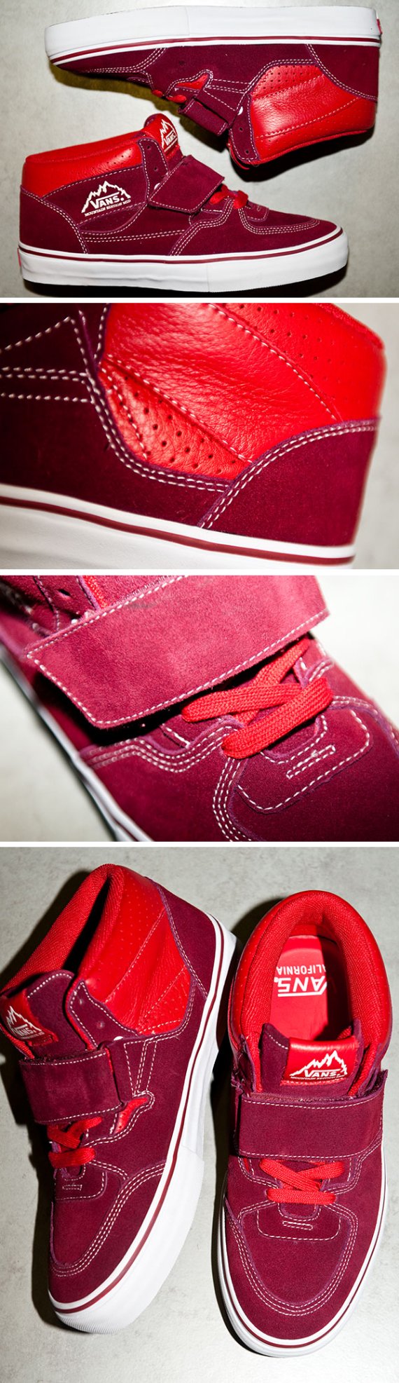 Vans Mountain Edition Mid – Burgundy / Red – White