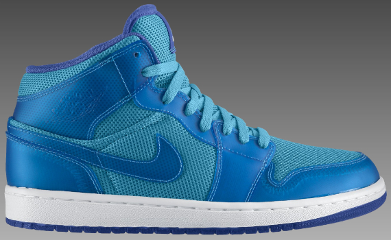 Air Jordan I (1) Phat - Marine Blue / Medium Blue - White