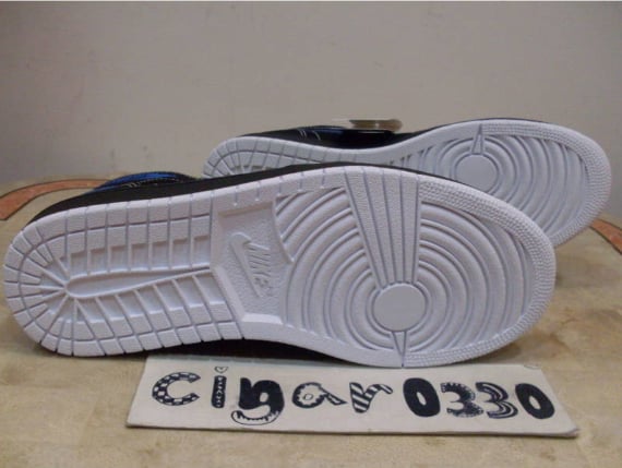 Air Jordan I (1) Retro High Sample - Black / Cyber - Blue Sapphire