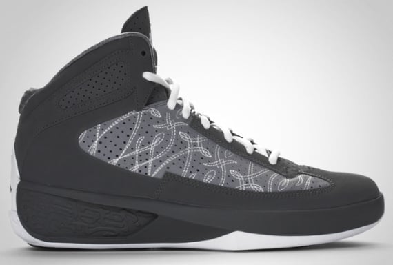 Air Jordan Icons - Light Graphite / Stealth - White
