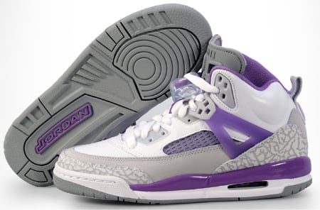 Air Jordan Spizike (GS) - White / Violet - Grey