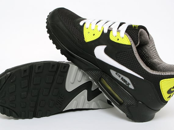 Nike Air Max 90 - Black  / White - Vibrant Yellow