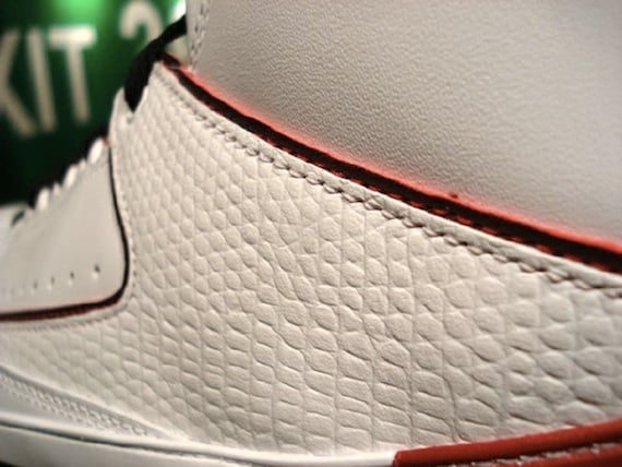 Detailed Look: Air Jordan II (2) - White / Black - Varsity Red