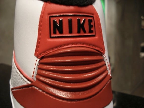 Detailed Look: Air Jordan II (2) - White / Black - Varsity Red