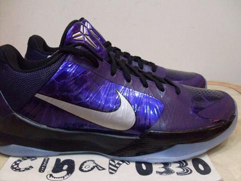 Nike Zoom Kobe V Sample Eggplant / Black / Metallic Silver