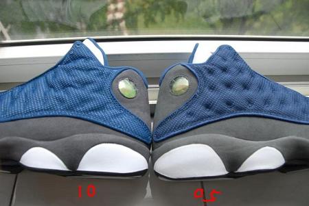 jordan 13 flint fake vs real