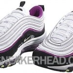 Nike Air Max 97 CL GS White/ Liquid Lime-Black-Red Plum