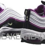 Nike Air Max 97 CL GS White/ Liquid Lime-Black-Red Plum