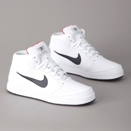 all white nike high tops