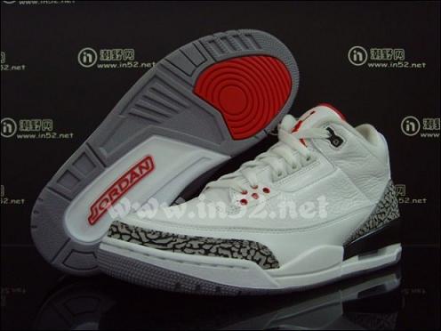 Air Jordan III White / Cement New Images