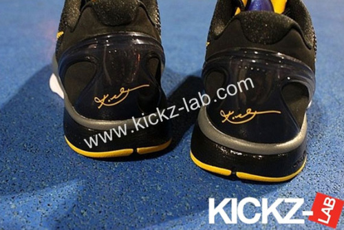 Nike Zoom Kobe VI - Black/Grey-Del Sol - Detailed Images