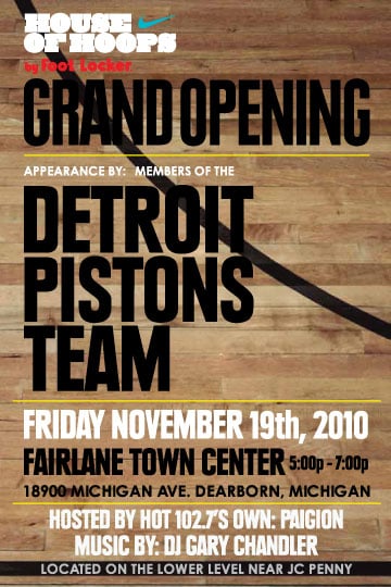 House Of Hoops Detroit - Grand Opening Friday