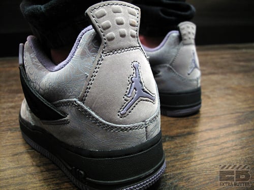 Girls Jordan IV Fusion - 'Cool Grey/Laser'