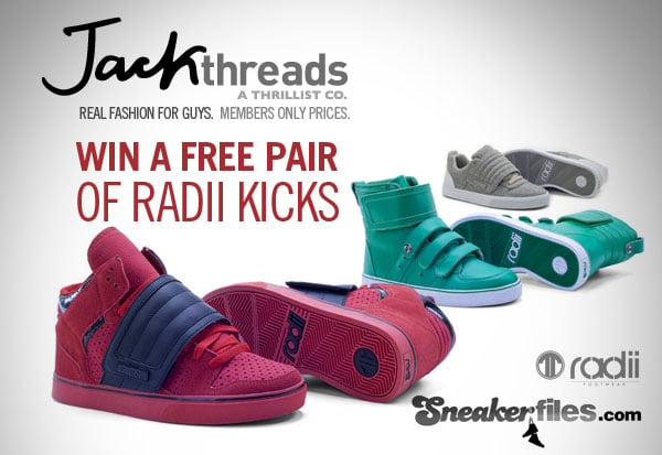 Sneaker Files x Jack Threads x Radii Giveaway