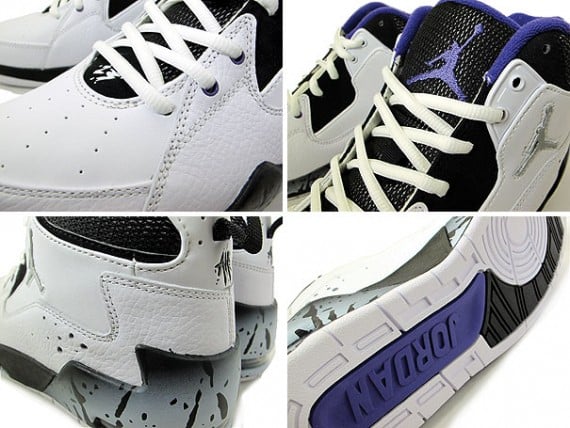 Air Jordan Classic 90 – White/Metallic Silver-Varsity Purple-Black