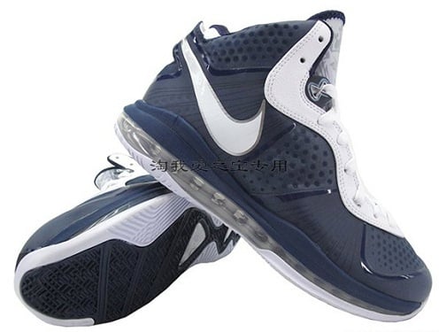 Nike Lebron 8 V.2 Navy/White - A Closer Look