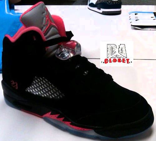 Air Jordan V (5) GS Black/Alarming Red